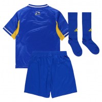 Leeds United Replika babykläder Bortaställ Barn 2025-26 Kortärmad (+ korta byxor)
